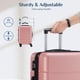 thumbnail image 5 of Equipaje de mano NEWBULIG de 50 cm, ligero y ampliable, rosa, 5 of 8