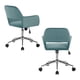 thumbnail image 4 of Silla Oficina Cromwell Terciopelo Aqua, 4 of 6