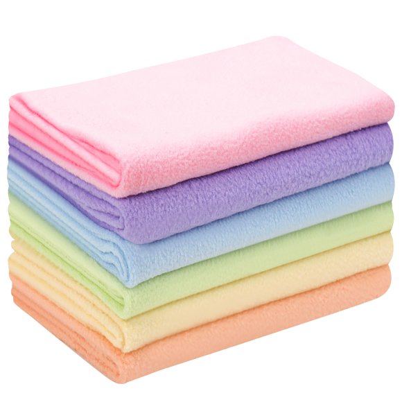 Tela Yezinie 51 cm × 51 cm de forro polar tejido – Pack de 6