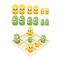 Bothyi - Juego Tic Tac Toe Regalos Únicos Edades 3+ Juego De Damas Interactivo Para Padres E Hijos Pato