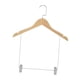 thumbnail image 4 of Perchas De Madera Para Trajes, Perchas Para Pantalones, Gancho Giratorio Resistente Y Duradero Con Clips Para Ropa De Hombre, 4 of 5
