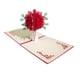 thumbnail image 4 of Tarjeta De Felicitación Emergente Con Flor De Rosa Para él, Su Esposa, Marido, Hombre Y Mujer, 4 of 5