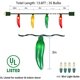thumbnail image 3 of Guirnalda de luces GOOTHY Christmas con ají multicolor, 13.6 pies, 3 of 8