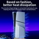 thumbnail image 4 of Soporte de refrigeración vertical con LED RGB compatible con PlayStation 5 Slim/Pro - Base estable antideslizante para accesorios de consola PS5 Slim & Pro-Negro, 4 of 7