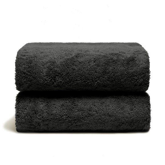 Toalla Italic 800 GSM Algodón - Juego de 2 Sábanas de Baño Color Carbón