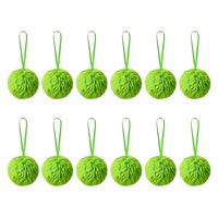 Magideal - 12 Adornos Navideños Peludos Con Forma De Bola, Adornos Navideños, Adornos Navideños, Bricolaje, Reutilizables, 6 Cm, Bolas Colgantes Con Forma De Pelaje Largo