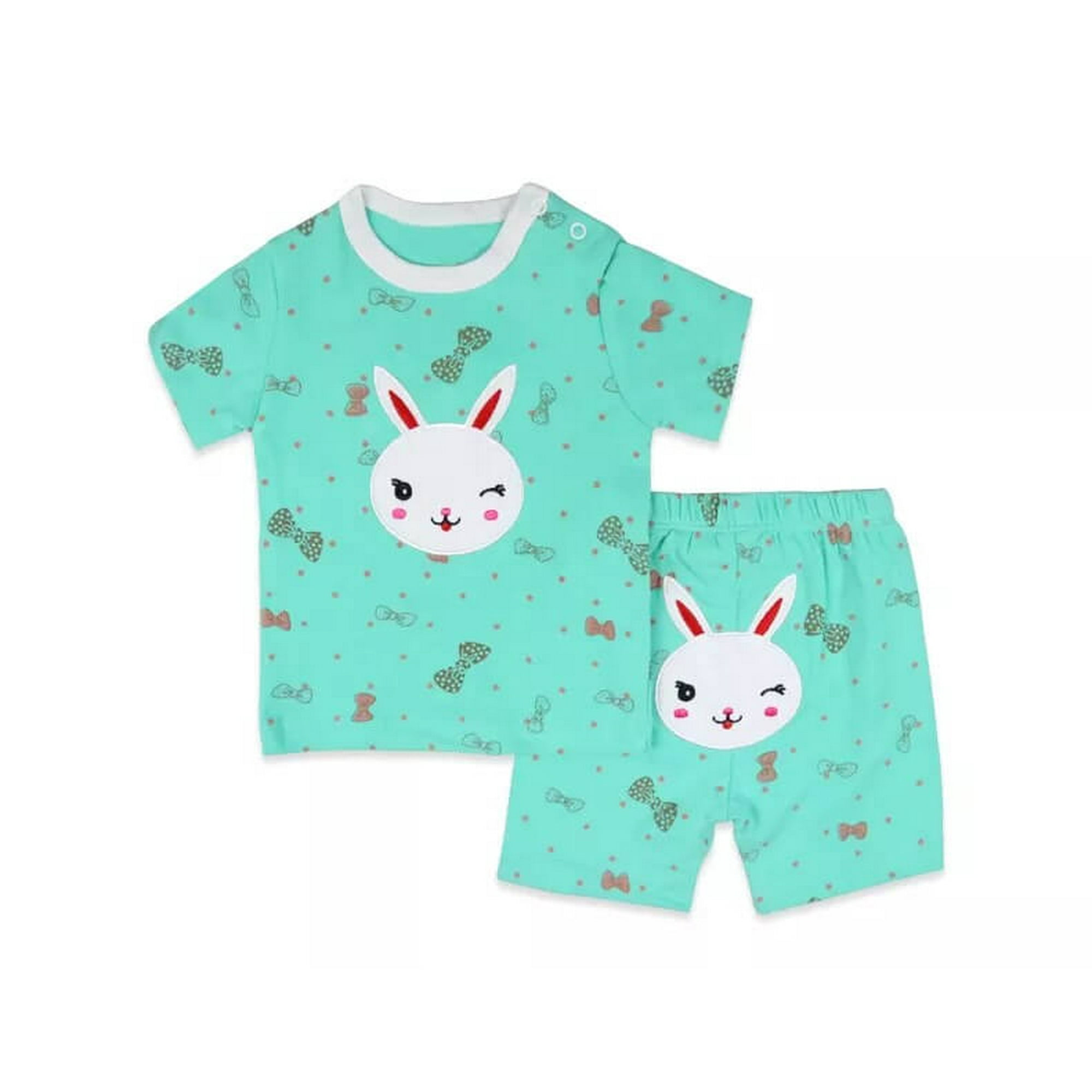 Babykids Divana - Set 2 Pijamas Short + Manga Corta Bebes Y Niños 3m Niña
