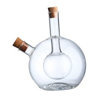 Bothyi - Aceitera De Vidrio, Vinagrera, Botella De Vidrio Para Salsa, Dispensador De Aceite 2 En 1
