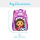 thumbnail image 3 of Mochila Gabby's Dollhouse Mercat Girls School rosa/morado, 3 of 3