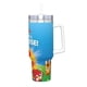 thumbnail image 2 of Simulador de Mascotas Vaso aislado de acero inoxidable con asa, diseño temático, regalo para familia, amigos y fans; incluye pajita y encaja en el portavasos estándar, 40 oz, 2 of 6