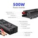 thumbnail image 3 of Inversor de corriente KUNPEAVED de 500 W, DC 12 V a 110 V, con puertos USB, 3 of 7