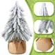 thumbnail image 3 of 3 piezas árboles de Navidad de la mesa de la nieve, árboles de pino de la mesa de la nieve con base de madera, árboles de Navidad de escritorio artificiales para las decoraciones de la mesa, 3 of 3