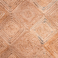 Bazhars - Alfombra 190X290 Cm Yute Heri Braided Nmulti Bk