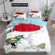 thumbnail image 1 of x1643 Bed Sheets Fashion T-Tintin Adventure Tales Children Duvet Cover Set Twin Bed Linen Set 3-Piece Bedding Set (1 Duvet Cover + 2 Pillow Shams) nj1643, 1 of 5