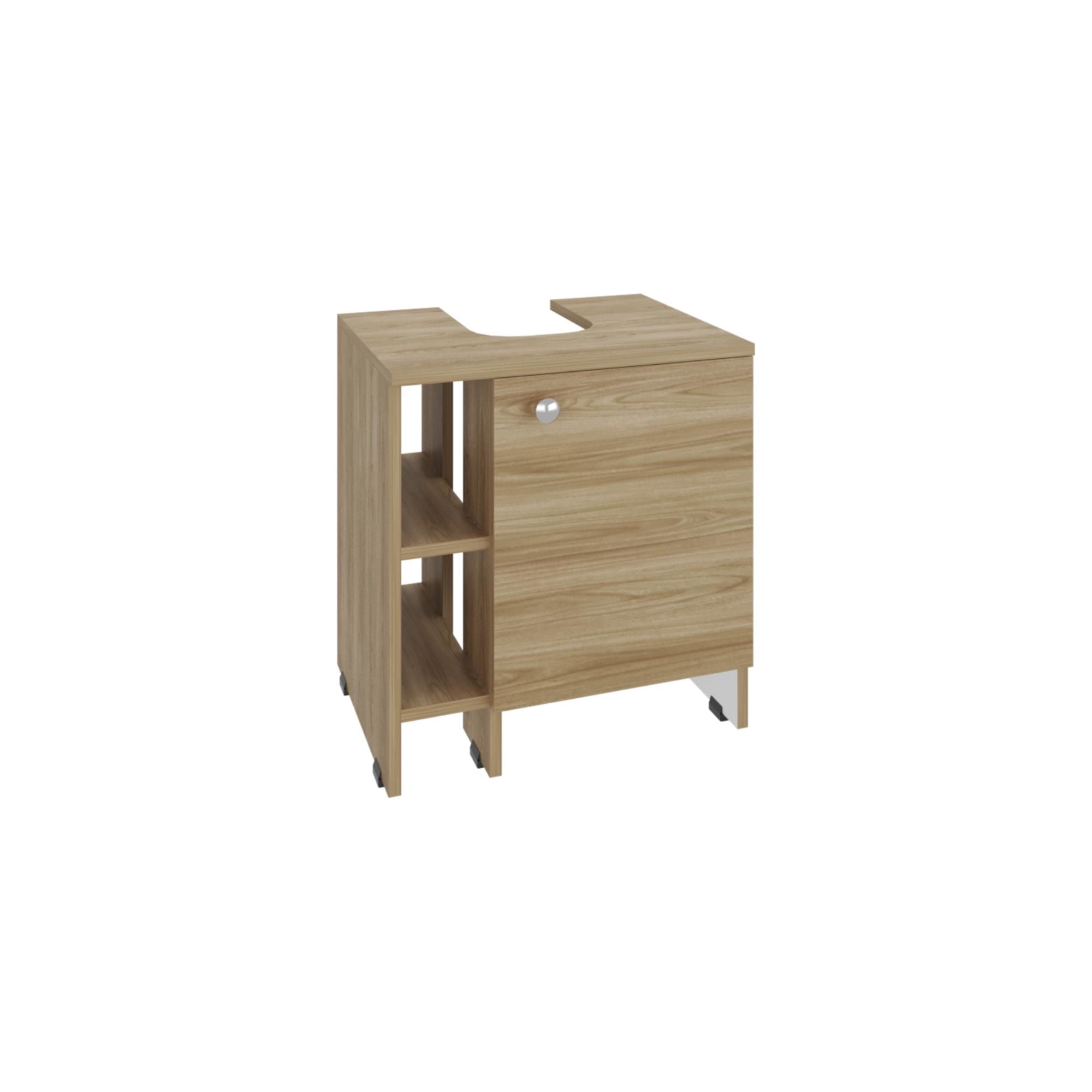 Tuhome - Mueble Lavamanos Basic 1 Puerta Fresno Europeo