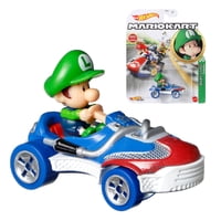 Hot Wheels - Mario Kart Personajes Escala 1 64 Baby Luigi