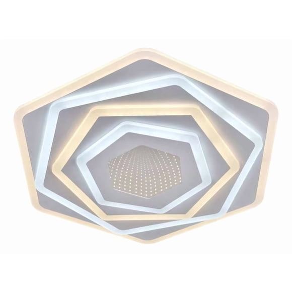 Lámpara Techo Decorativa LED Pentágono Efecto 3D Jhn