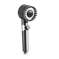 Magideal - Cabezal De Ducha De Alta Presión, Filtros Suavizantes De Agua, Ahorro De Alto Flujo, Cabezal De Ducha Filtrado Antifugas, 3 Modos De Pulverización Gris