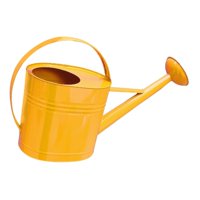 Magideal - Regadera De Boca Larga De 5 L, Jarra De Riego Para Jardín, Ovalada, Con Fugas, Herramienta De Jardinería Portátil Para Jardineros, Verduras, Hogar. Naranja