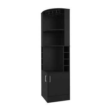 Bar Esquinero Soporte Para Copas Fm-001n - Negro