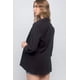 thumbnail image 3 of Blazer Mkfashionsclothing Tejido Sólido Manga 3/4 Negro S, 3 of 7