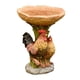 thumbnail image 5 of Alimentador de resina para jardín, cuenco de Baño para pájaros, regalo decorativo, baño de aves, césped, estatua de gallo, estatuilla, escultura de po, 5 of 5