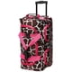 thumbnail image 4 of Bolsa de lona con ruedas Rockland Pink Giraffe de 22 pulgadas, 4 of 9