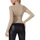 thumbnail image 3 of Tops de Malla Transparente para Mujeres de Manga Larga con Brillantes de Diamantes de Imitación Camiseta de Fiesta para Concierto M Desnudo, 3 of 6