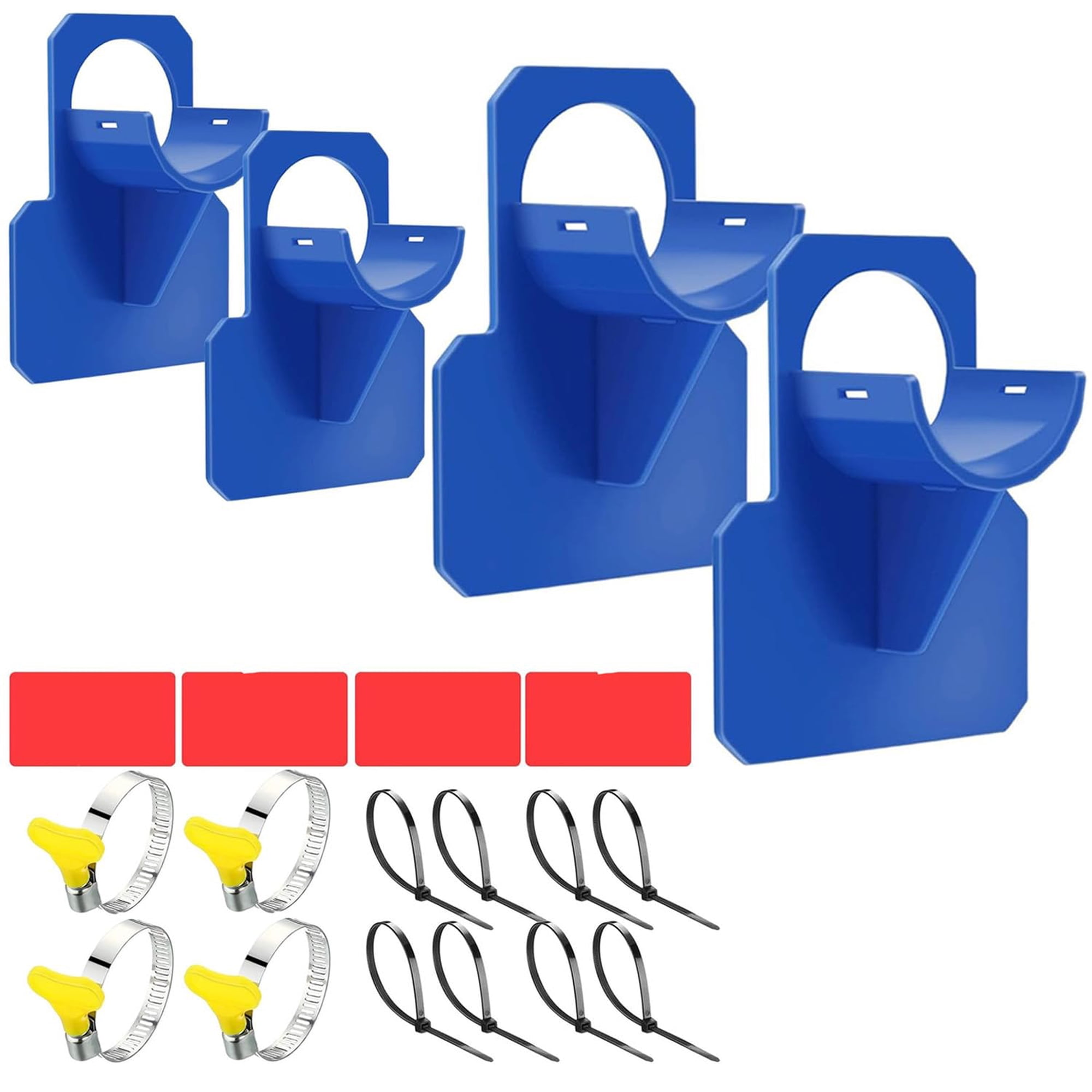 Xusx111 - Soportes Para Mangueras De Piscina Por Encima Del Suelo, Soportes Para Mangueras De Piscina Para Mantener Las Mangueras Fijas, Soportes Para Mangueras De Filtro De Piscina 4 Piezas (azul)