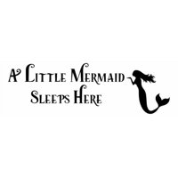 Rienda Libre Graphics - Decomural A Little Mermaid Sleeps Here Nursery Ws-43946