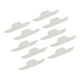 thumbnail image 2 of 10 Piezas De Almohadillas De Sudor De Cuello Desechables Cuello Almohadilla De Cuello Autoadhesiva Blanco, 2 of 5