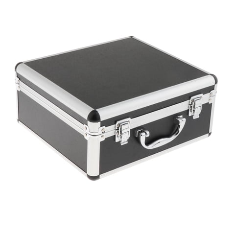 Magideal - Estuche Rígido Portátil Con Espuma Cortada En Cubitos Personalizable Que Protege Equipos, Dispositivos Electrónicos, Herramientas, Micrófonos, , 25X28.5X13Cm 25X285X13Cm