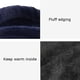 thumbnail image 3 of Orejeras cálidas de invierno para exteriores, orejeras plegables de tejido polar peludo para mujeres y hombres., 3 of 5