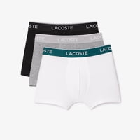 Esenciales Trunks Lacoste De Algodón Elástico Para Hombre, Paquete De 3 Unidades, Xxl
