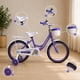 thumbnail image 4 of Bicicleta Infantil Niña Aro 12 Canasto Ruedas Apoyo Mamakids Morado, 4 of 7