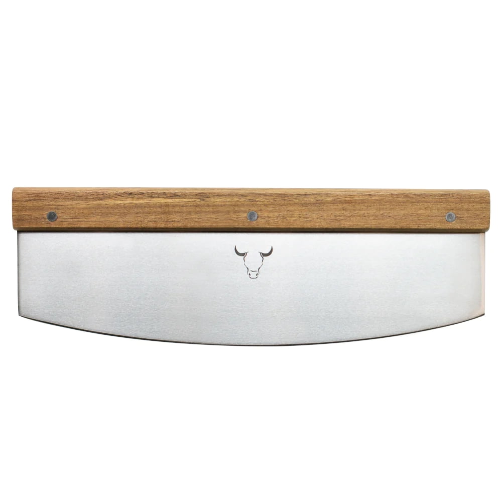Disparo - Cortador De Pizza Madera Y Filo Acero 35 Cm Wayu