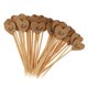 thumbnail image 5 of 50X Vintage Kraft Papel Heart Cupcake Topper Picks Picks Decoración De La Boda Amor, 5 of 5