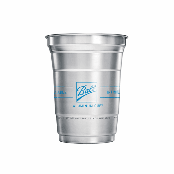 Pack 12 Unidades Vasos Aluminio Top Cup Logo Ball | 473 ML