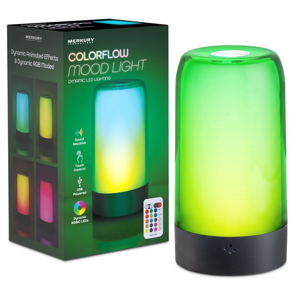 Lámpara de ambiente Merkury ColorFlow RGBIC 7.87 in 20 cm
