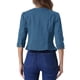 thumbnail image 3 of INSPIRE CHIC Chaquetas de Jean de Mezclilla Recortadas sin Cuello de Manga 3/4 para Mujer Azul Pavo Real L, 3 of 5