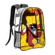 thumbnail image 2 of FreakazoidMochila transparente temática, resistente y duradera, bolsa see-through para trabajo, deporte, universidad y viaje, 31 × 43 cm, 2 of 6