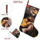 thumbnail image 5 of Amor Sin Barreras Tema: Calcetines de Navidad, fino lino blanco para colgar en escaleras y chimenea, decoración navideña para el hogar, regalo de Navidad. 45cm × 32cm, 5 of 5