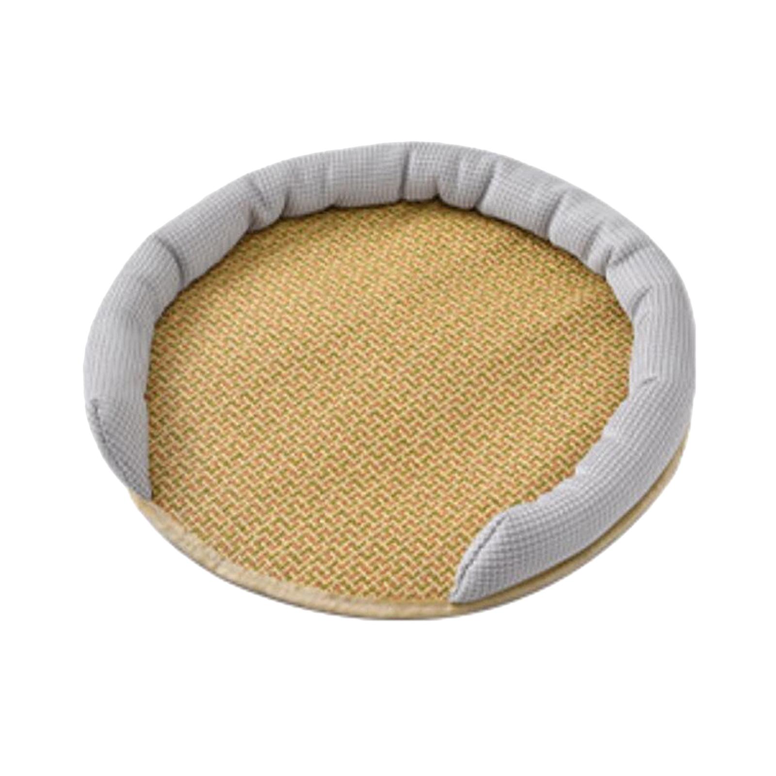 Magideal - Colchoneta De Refrigeración Para Mascotas De Ratán, Accesorios De Colchón De Verano, Antideslizante, Transpirable, Impermeable, Fácil De Limpiar, Cojí 30 Centimetros