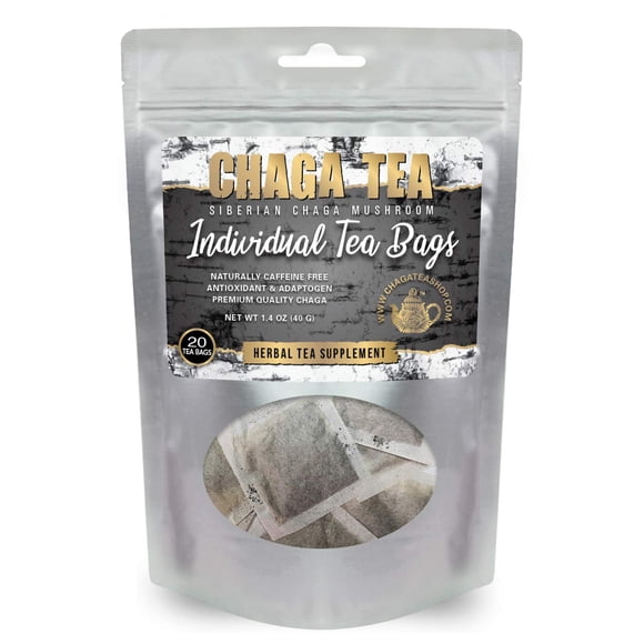 ChagaTeaShop Té de Chaga 40 g Bolsas de filtro (20 unidades)