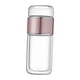 thumbnail image 4 of Botella De Infusión De Té De Vidrio, Vaso De Té Pequeño Portátil De 350ml Para Viajes Al Aire Libre, Oro Rosa, 4 of 5