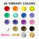 thumbnail image 5 of Set de pintura para tela TMOL, permanente y apta para lavadora, 18 colores, 60 ml, 5 of 7