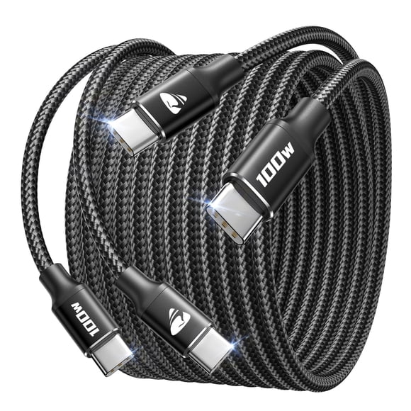 Cable USB-C Aioneus Pack 2 de 3 m 100 W Carga Rápida