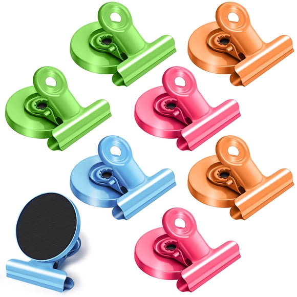 Imanes Para Nevera Paquete De 8 Clips Magnéticos Coloridos