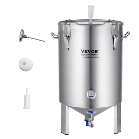 Tanque De Fermentación Vevor 60L, Fermentador De Cerveza De Acero Inoxidable