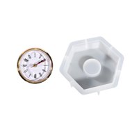 Bothyi - Relojes Modelos De Silicona Relojes De Escritorio Modelos De Resina Decoración Hexágono De Fundición De Resina